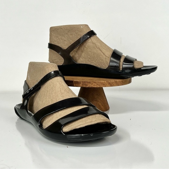 MELISSA Black strappy rubber sandals size‎ 38. - Picture 1 of 9